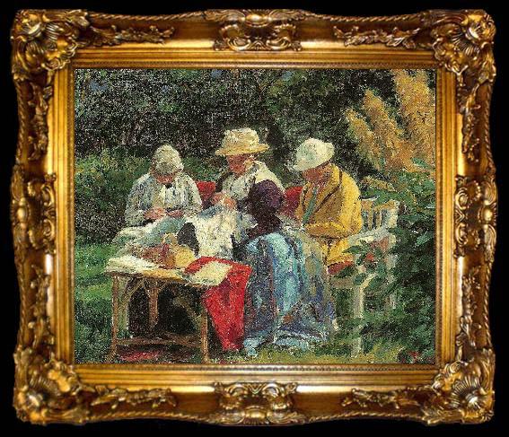 framed  Laurits Tuxen solskin i haven, ta009-2